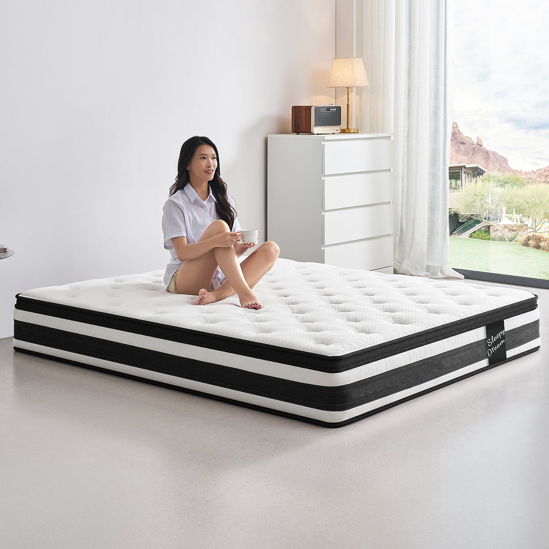 12" Full Hybrid Mattress – Cool Memory Foam + Pocket Springs