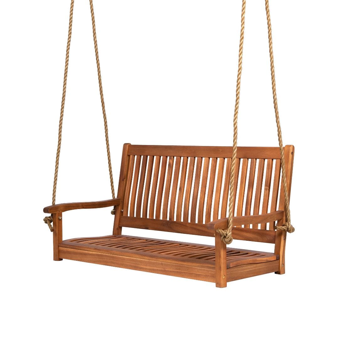 Hayden Acacia Porch Swing by East Green