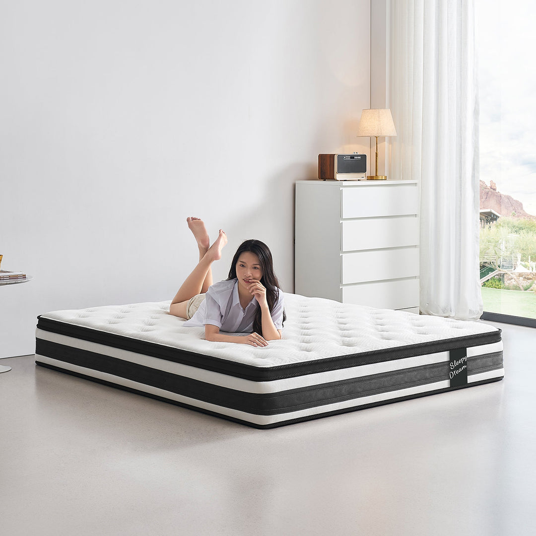 12" Full Hybrid Mattress – Cool Memory Foam + Pocket Springs