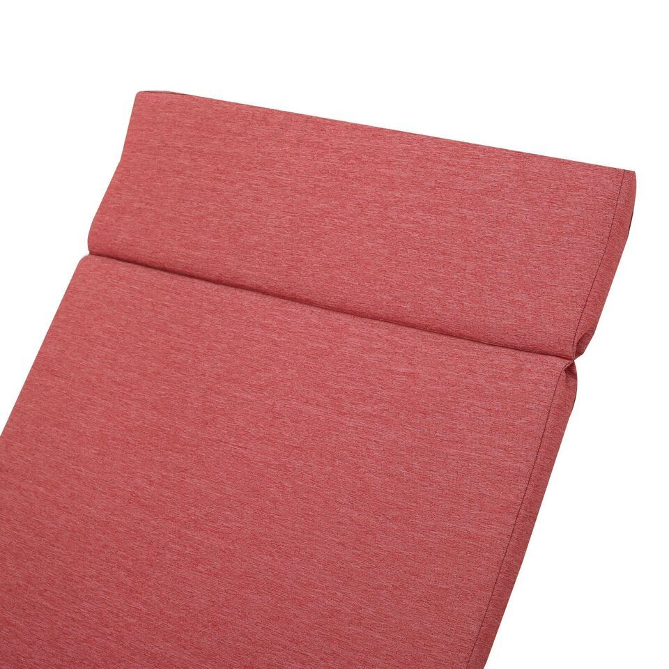 (2-Pack) SALEM Outdoor Chaise Lounge Cushions – Red, Water-Resistant, 79" x 27"