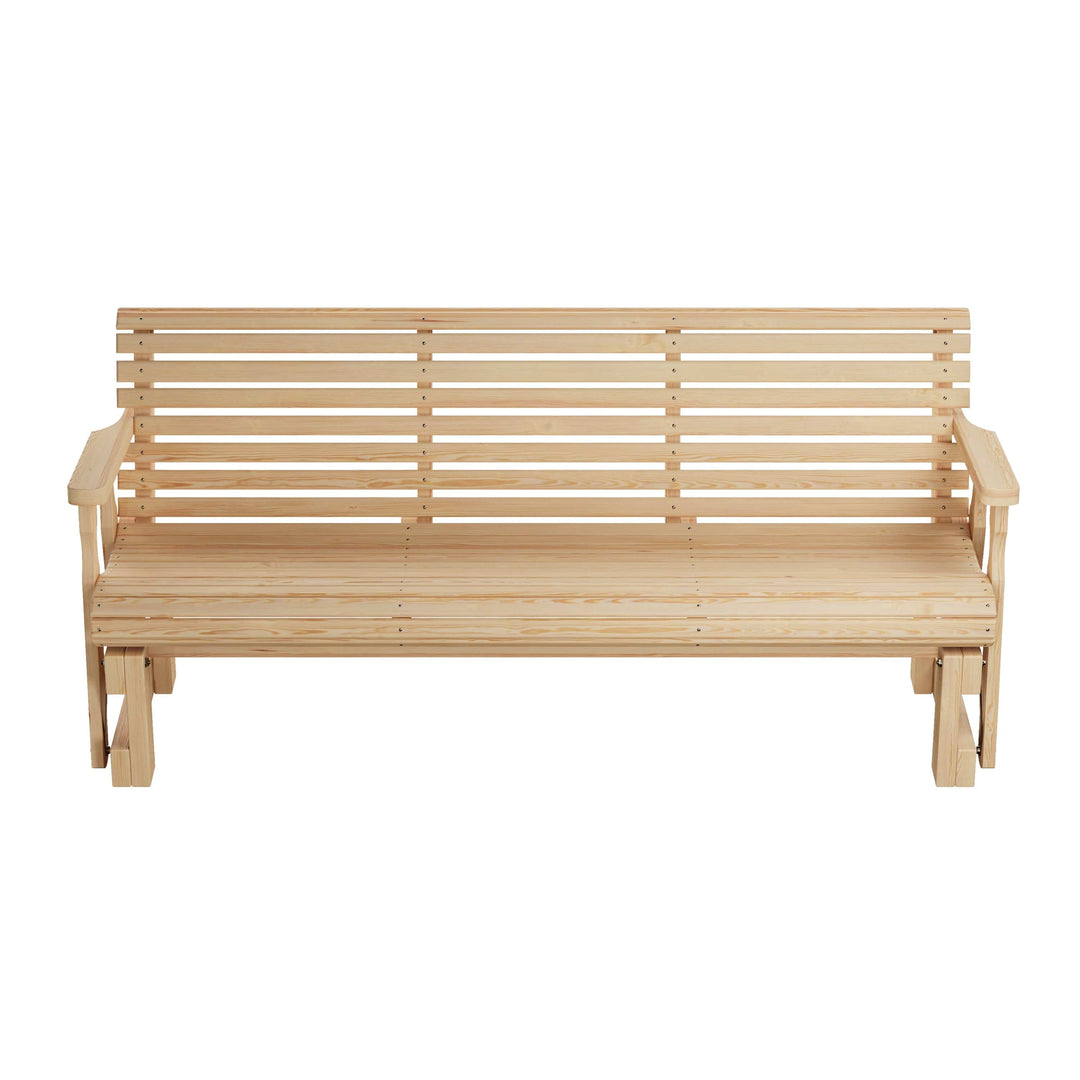 6' Heavy Duty Roll Back Porch Glider β Treated Pine by Amish Casual