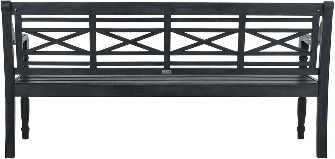 Martin Acacia Wood Adirondack Patio Bench – Natural Finish | 2-Person Outdoor Seating