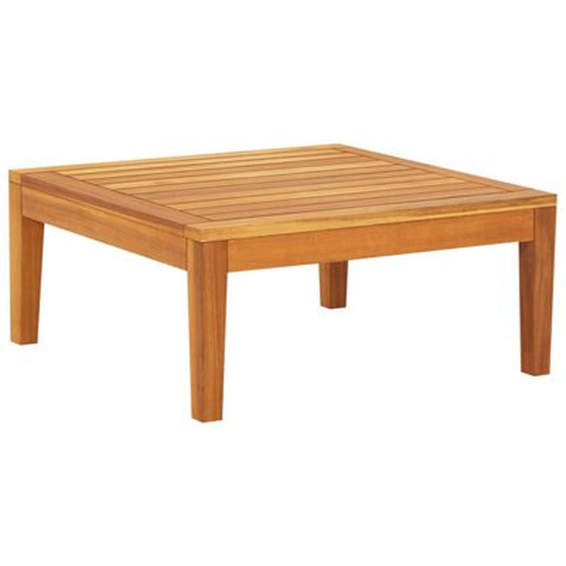 Garden Lounge Set Cream White Solid Acacia Wood 3 Piece Set