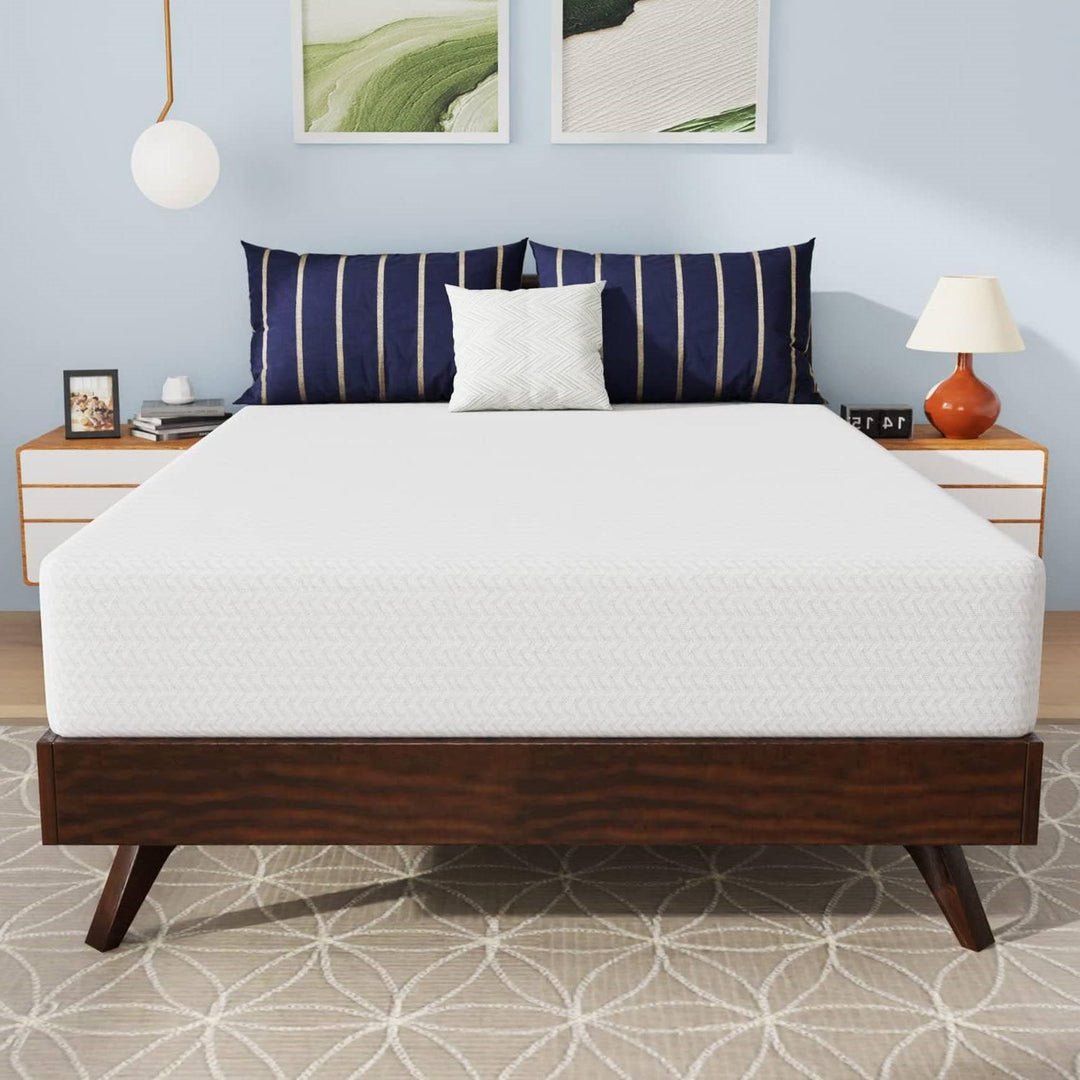 10" Full Size Charcoal Infused Memory Foam Mattress, Medium Firm