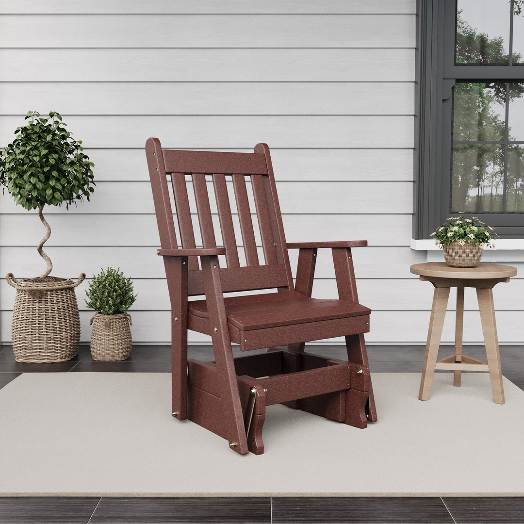 Franklin Recycled Plastic Glider Chair β Keystone Amish Co.