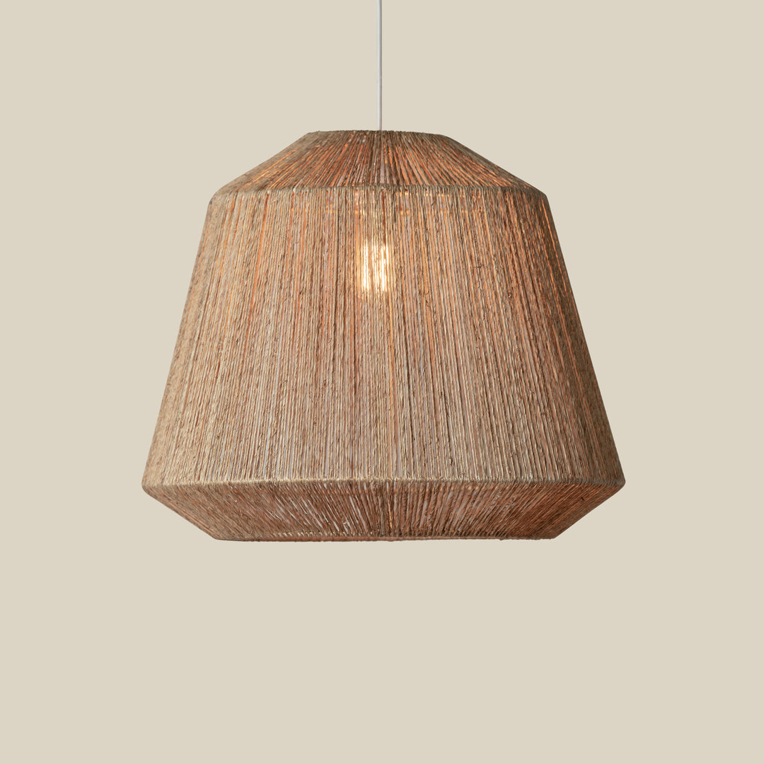 Manhattan Jute Pendant Light β Mid-Century Modern Natural Ceiling Fixture