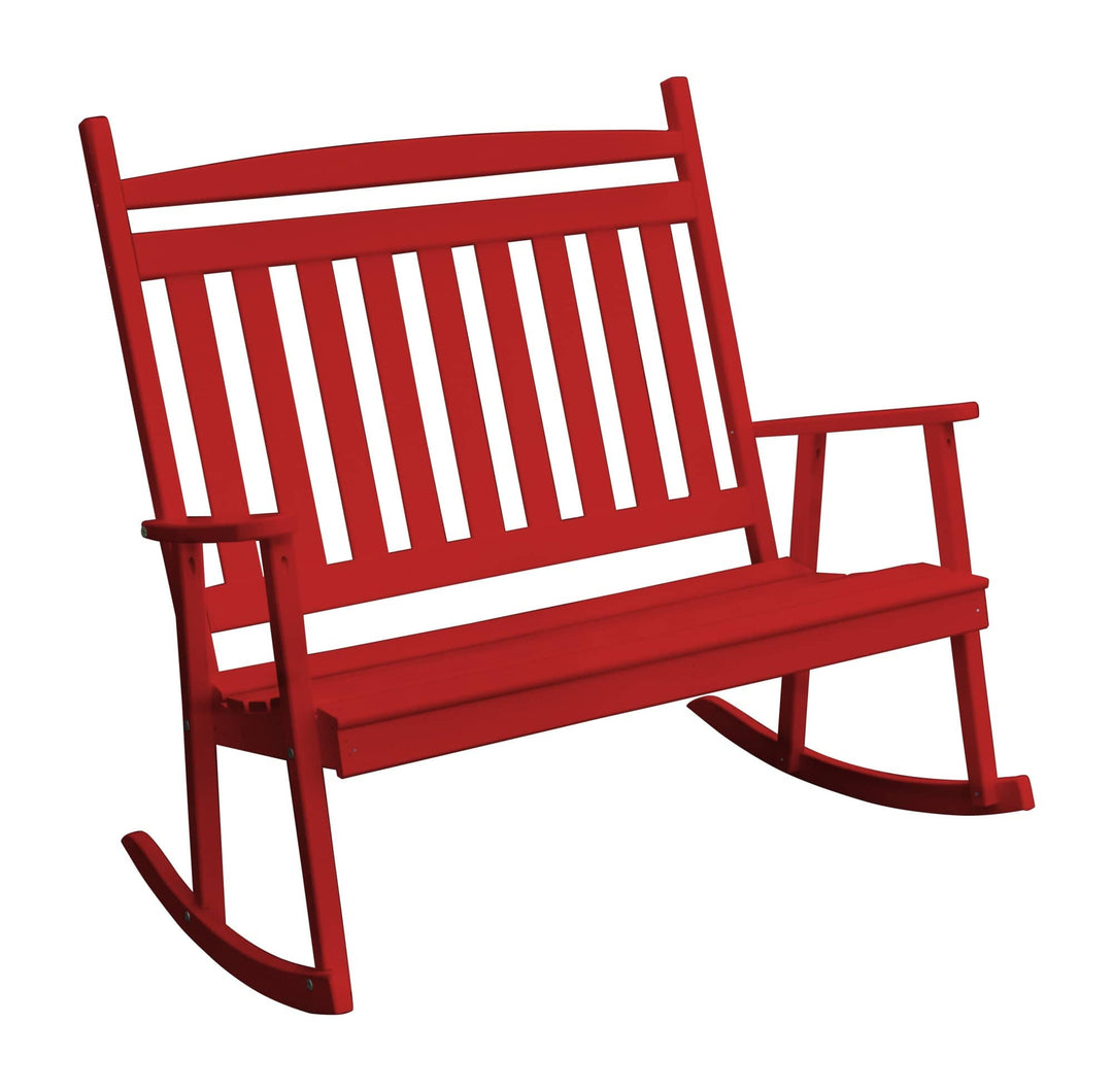 Classic Double Porch Rocker β Yellow Pine by Keystone Amish Co.