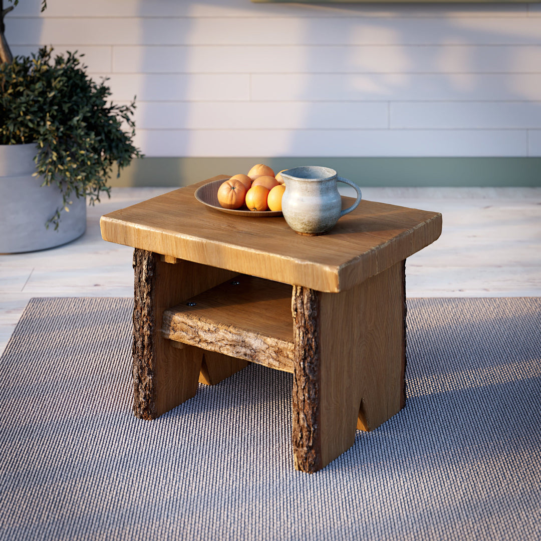 Palmer Live Edge End Table β Sunset Thicket Finish by Keystone Amish Co.