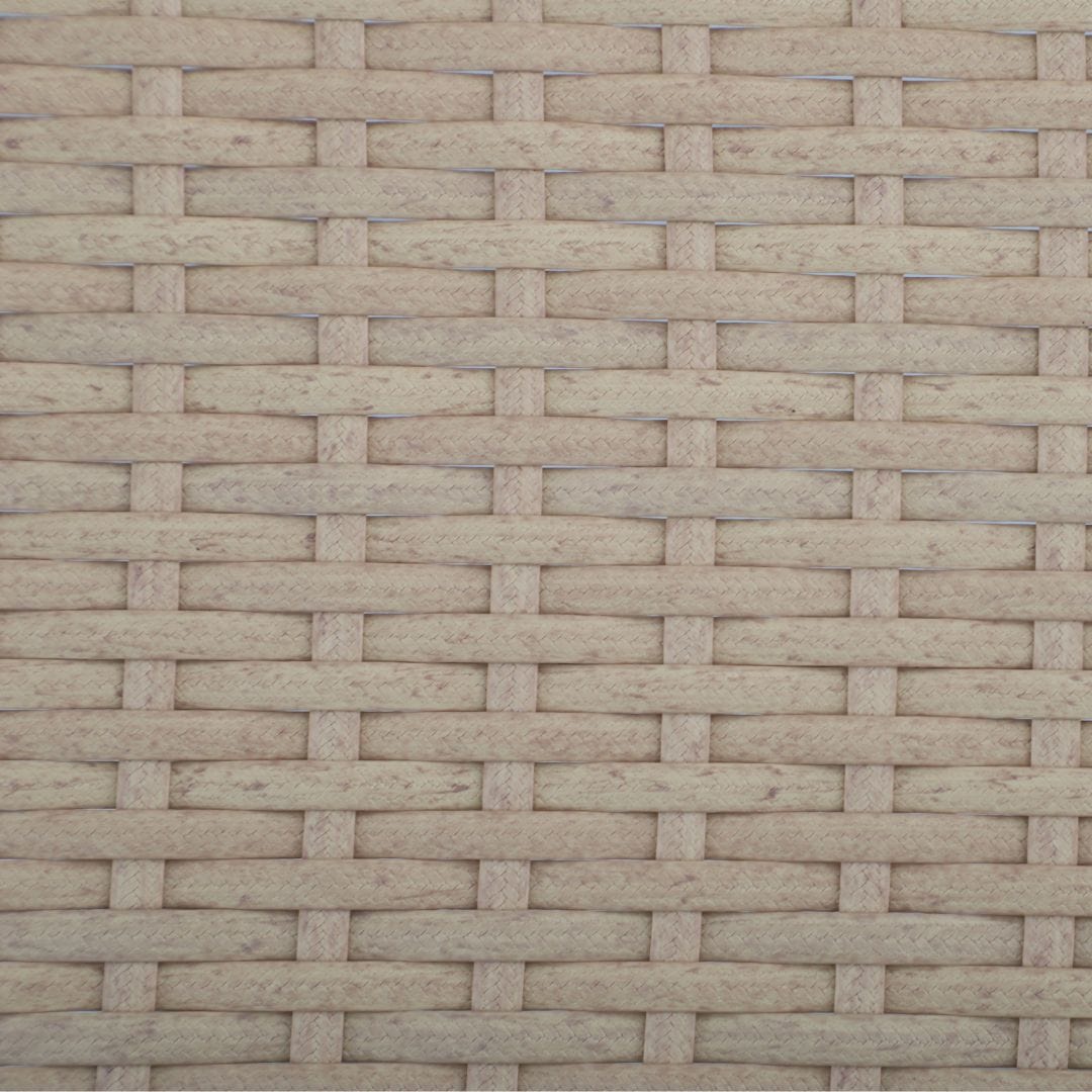 Lucca Wicker Porch Swing with Cushions β Natural Rope & Olefin Fabric