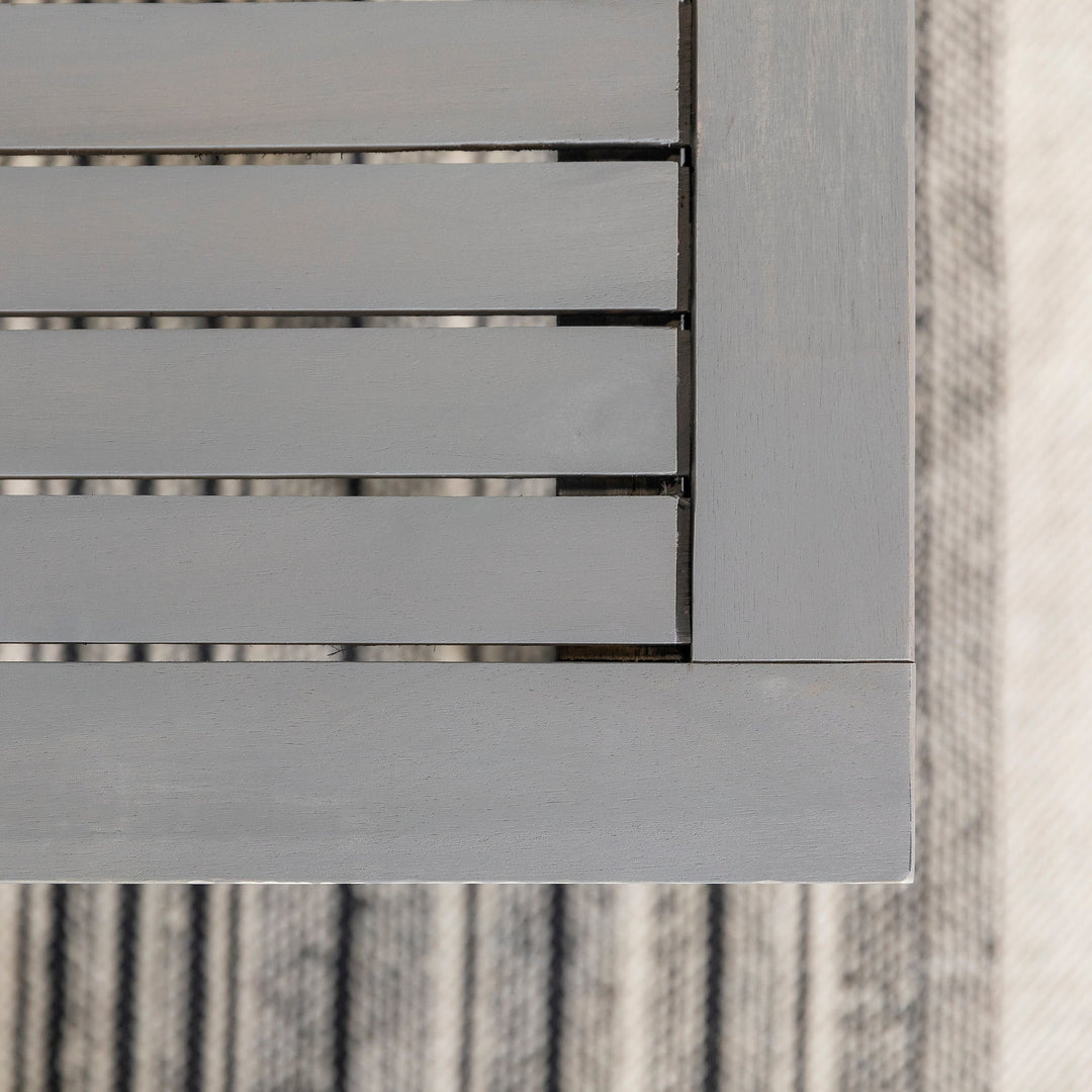 Slab Labs Midland Acacia Patio Bench | Outdoor Acacia Wood Garden Seating