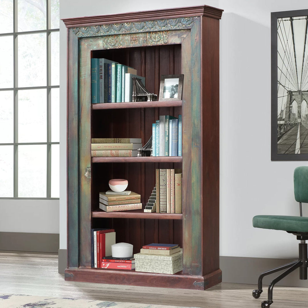 Antique Doorframe Media Console β 87" Hand-Carved Solid Wood