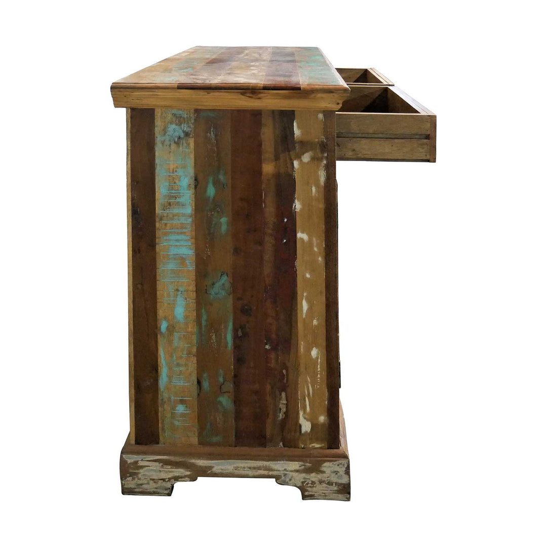 Farmhouse Reclaimed Wood Cabinet β 2 Doors, 2 Drawers