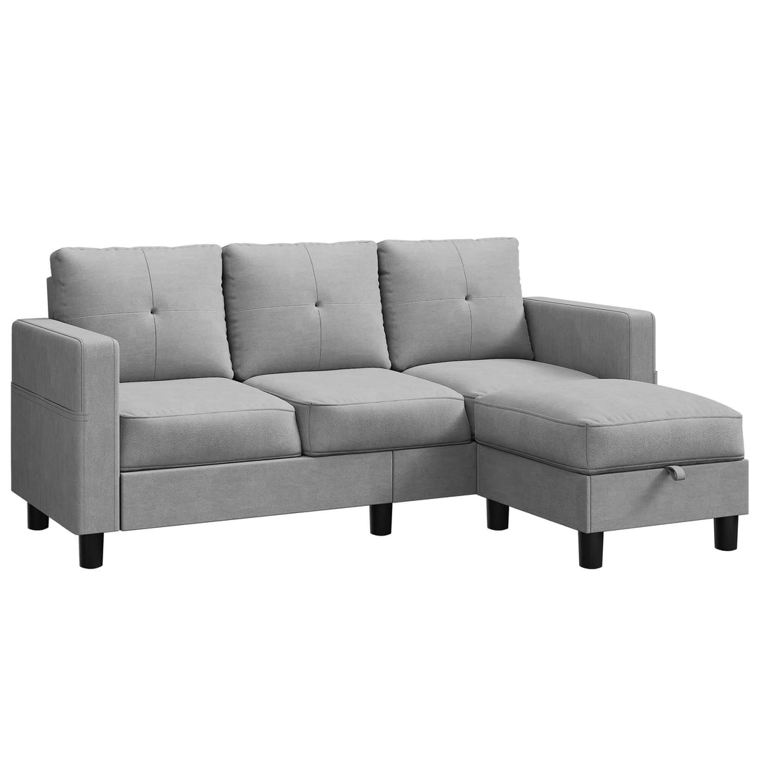 3-Seat Modern Sectional Sofa with Reversible Chaise – Contemporary Comfort for Modern Living
