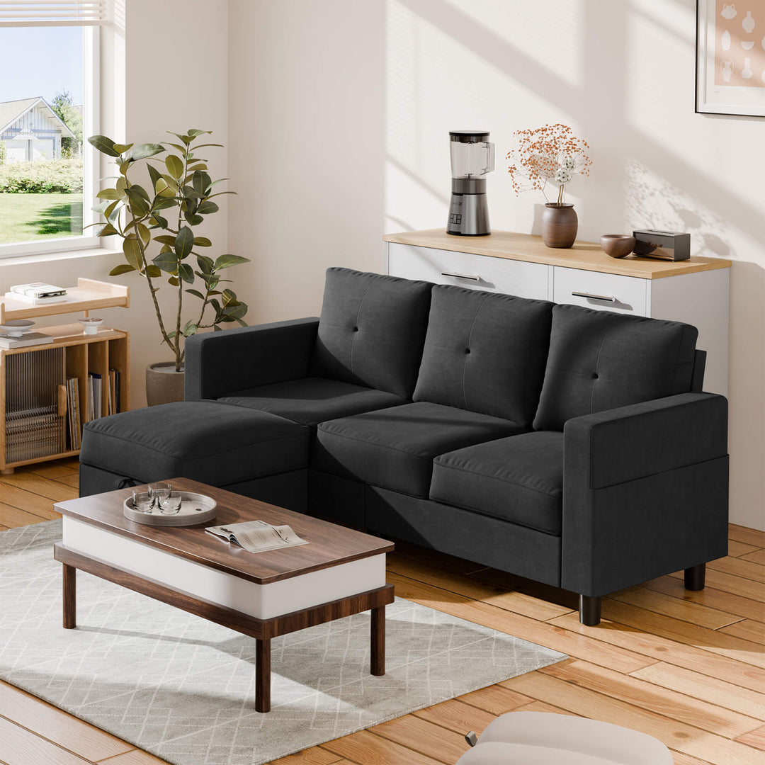 3-Seat Modern Sectional Sofa with Reversible Chaise – Contemporary Comfort for Modern Living