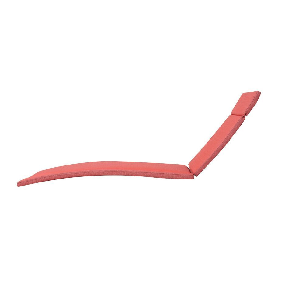 (2-Pack) SALEM Outdoor Chaise Lounge Cushions – Red, Water-Resistant, 79" x 27"