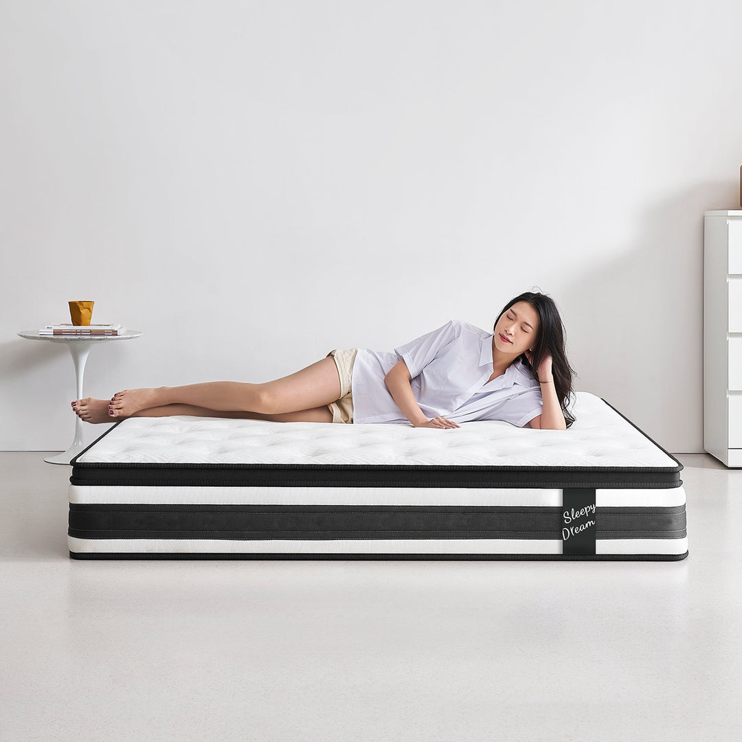 12" Full Hybrid Mattress – Cool Memory Foam + Pocket Springs