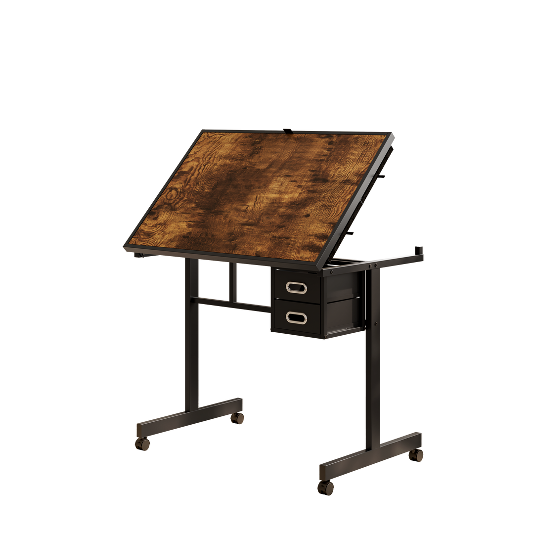 1000-Piece Jigsaw Puzzle Table with 4 Trays, 2 Drawers, and Protective Cover