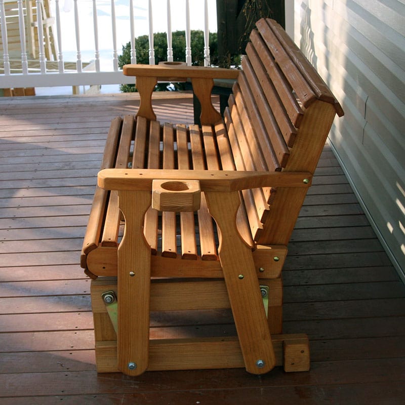 5-Foot Roll Back Porch Glider β Heavy Duty Treated Pine by Amish Casual