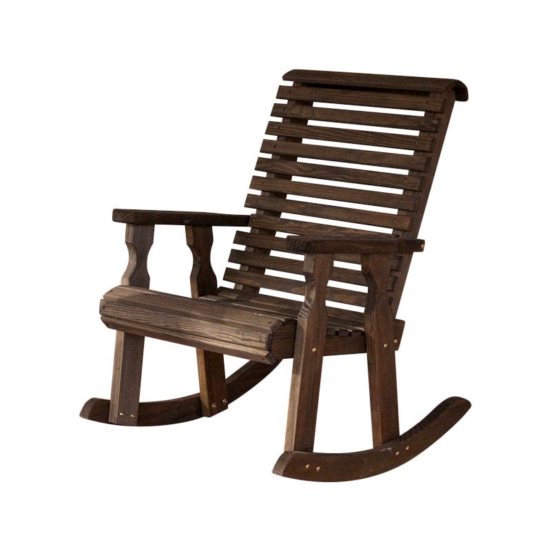 Roll Back Outdoor Rocking Chair β Heavy Duty Pine by Amish Casual