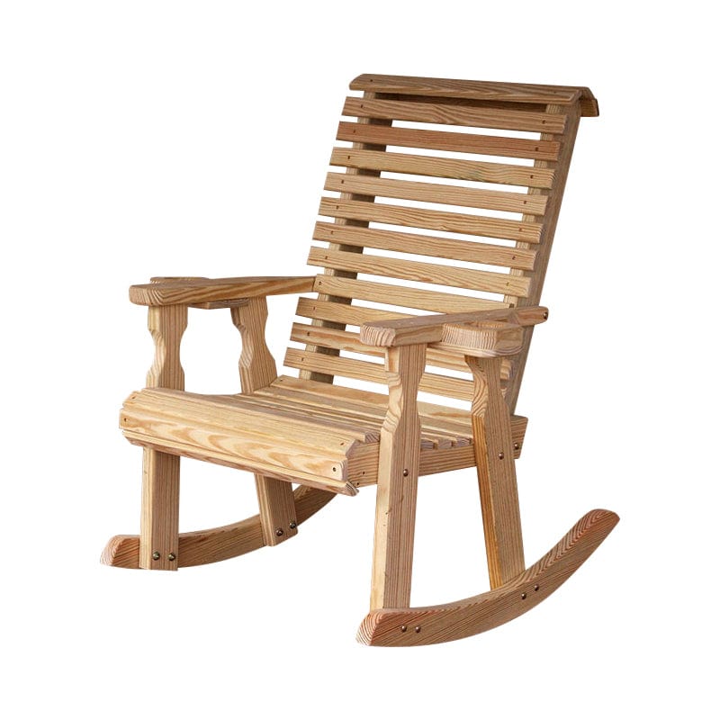 Roll Back Outdoor Rocking Chair β Heavy Duty Pine by Amish Casual