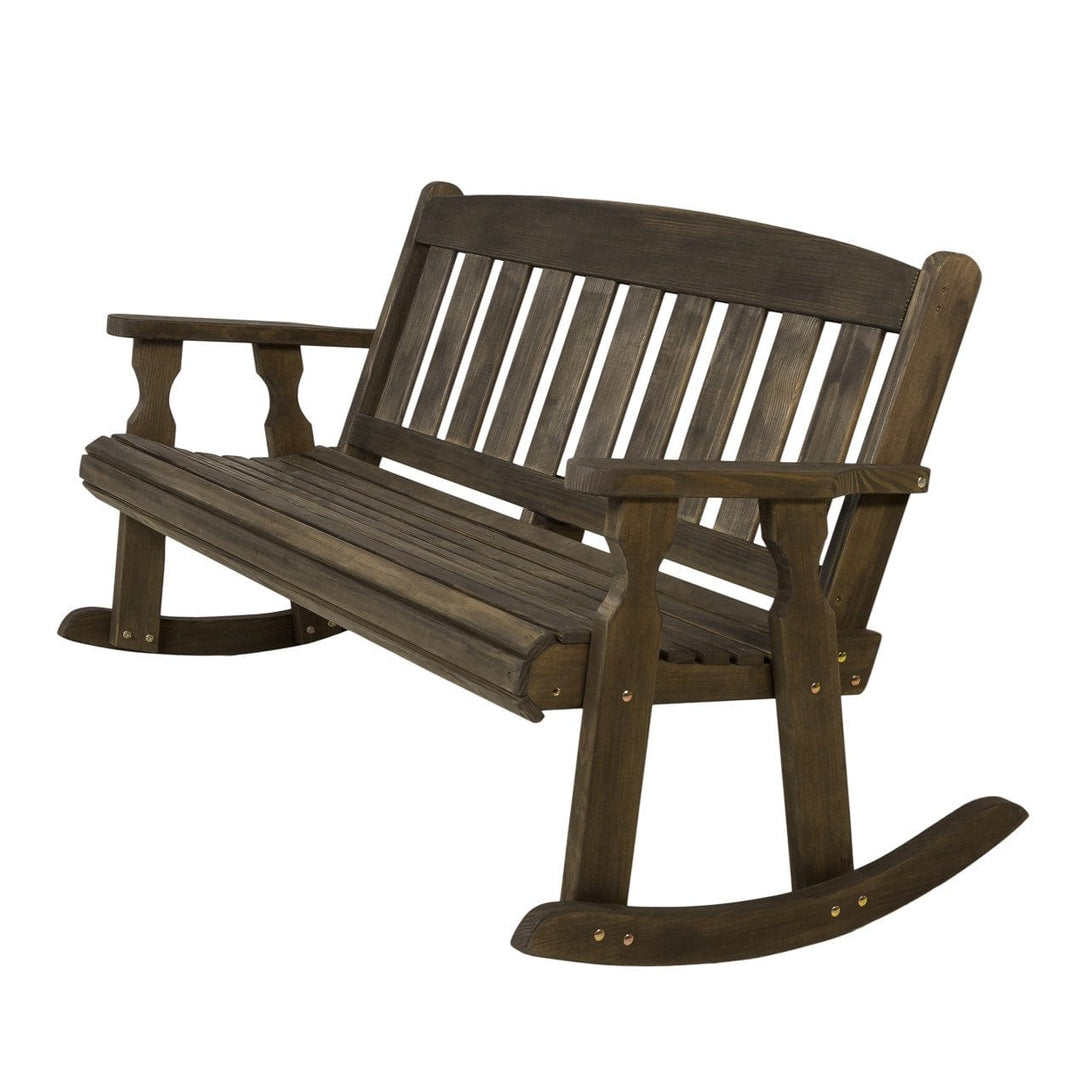 Mission-Style Double Rocker β 800 lb Capacity, Treated Pine by Amish Casual