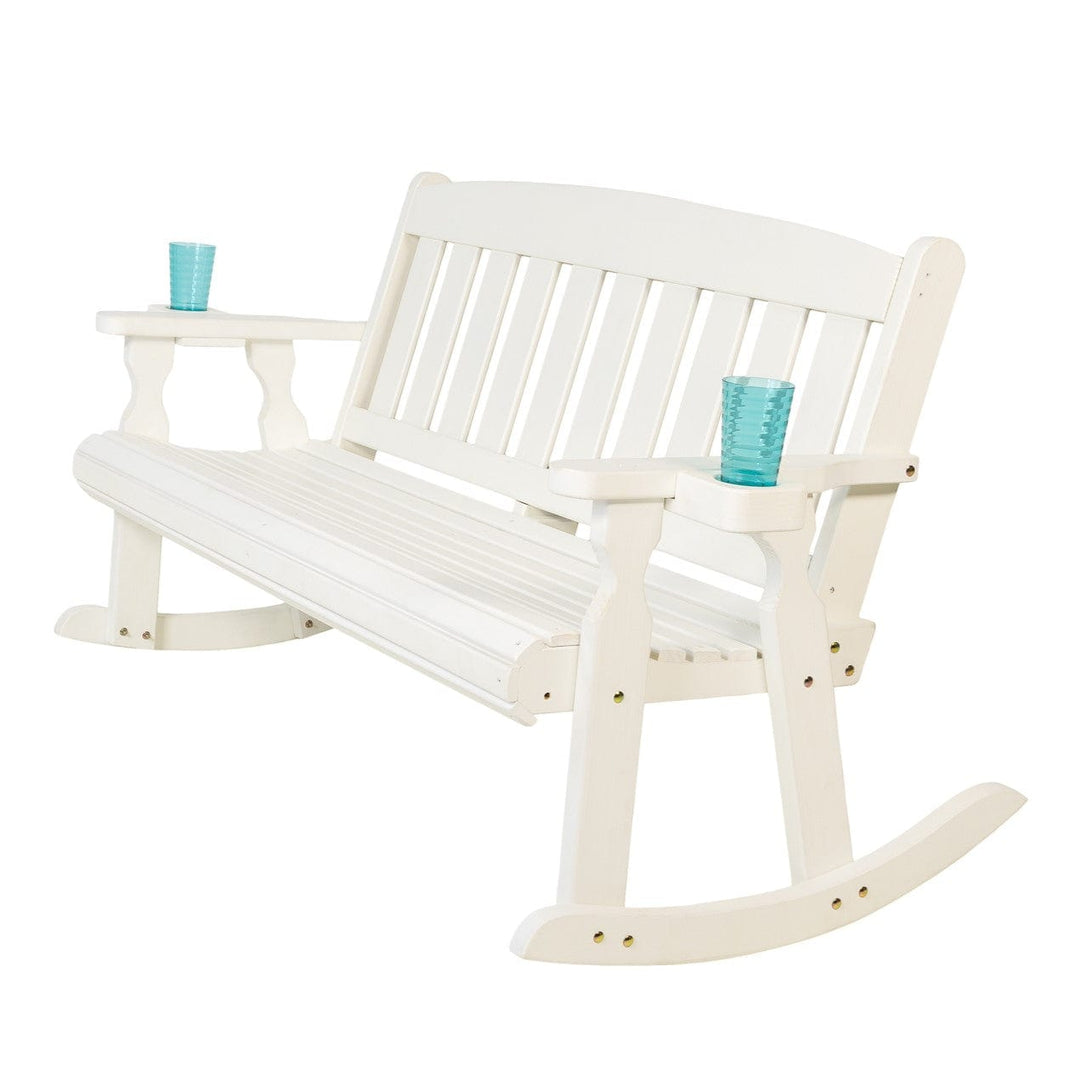 Mission-Style Double Rocker β 800 lb Capacity, Treated Pine by Amish Casual