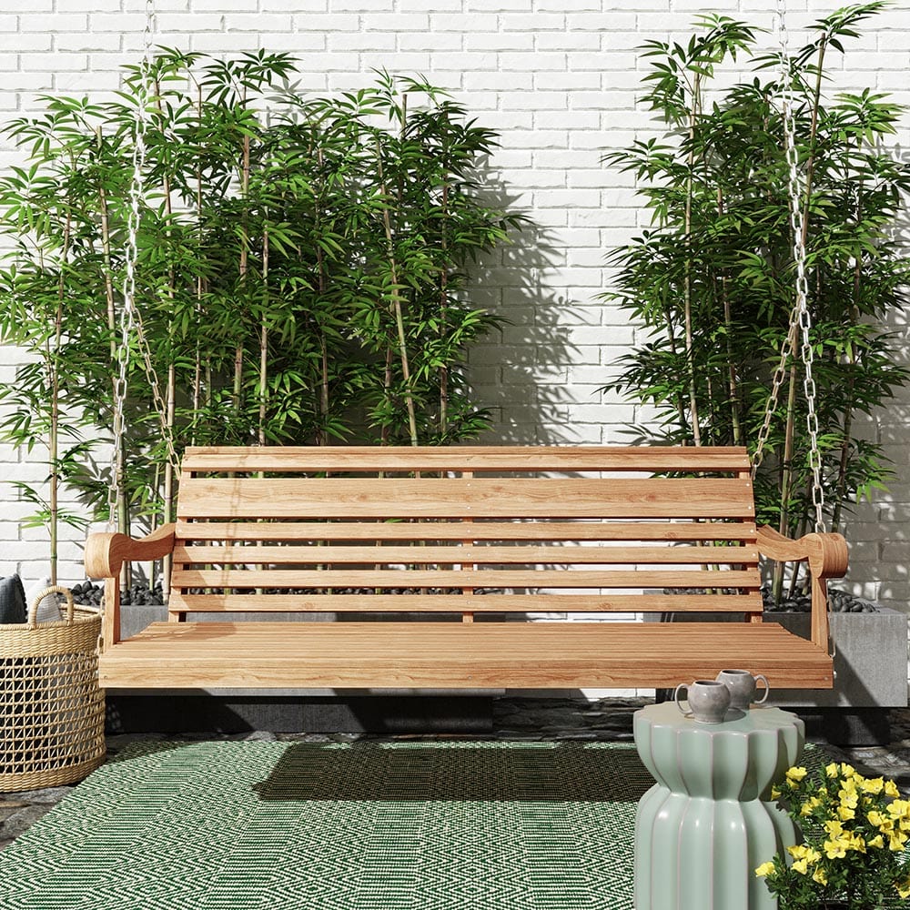 Grandpa Series 5-Foot Porch Swing β Classic Cypress by Hershyway