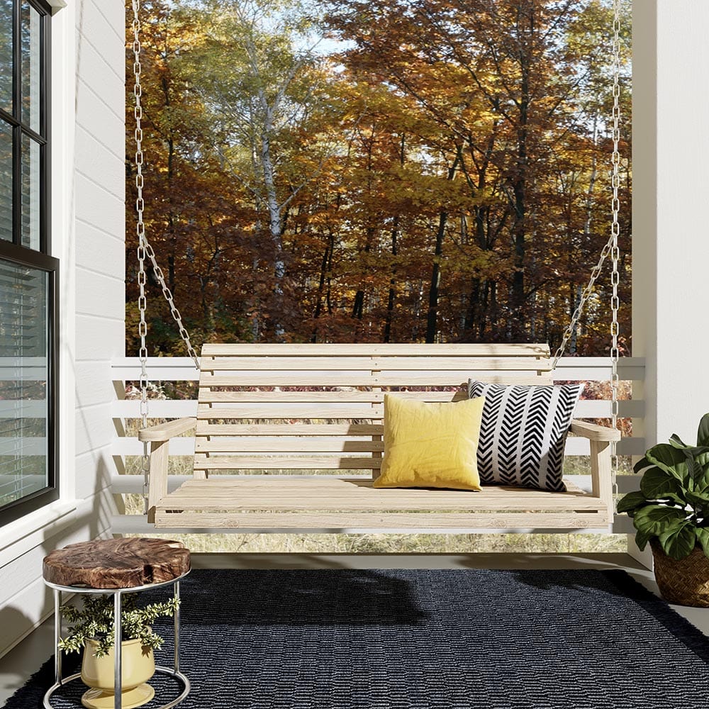 Classic Rollback 5-Foot Porch Swing β Pressure Treated by Hershyway
