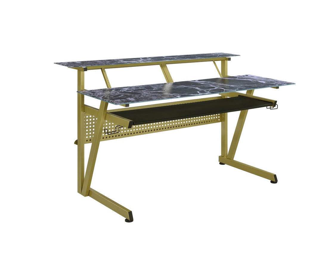 Musiea IM200 Glass Studio Desk with 2x4U Rack Bays