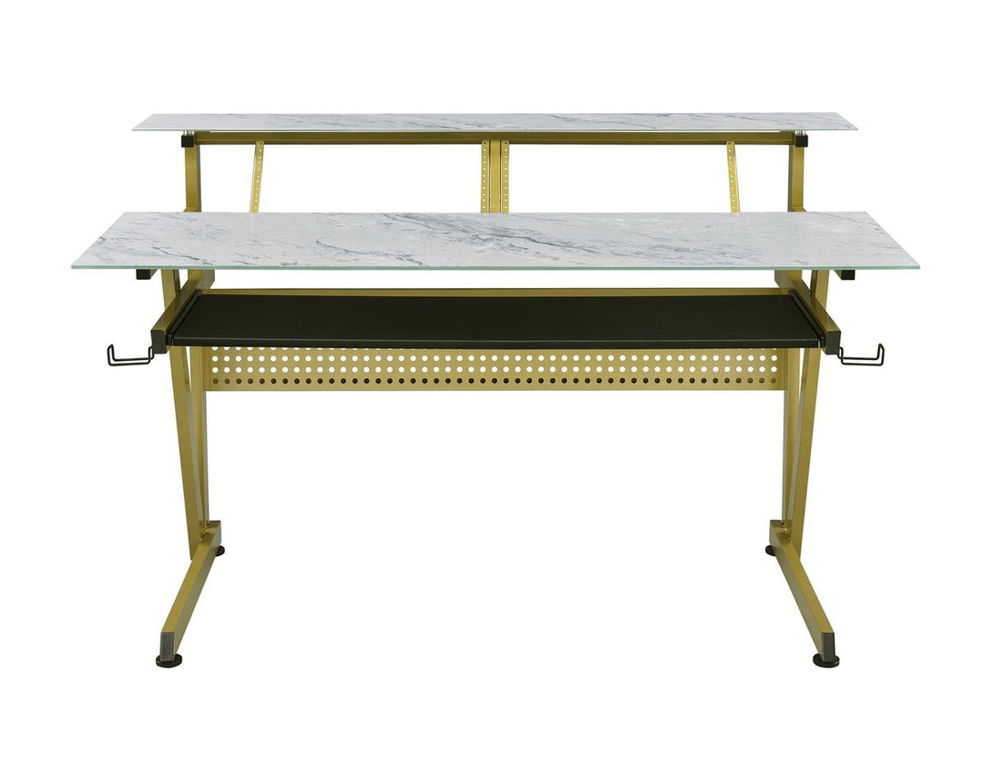 Musiea IM200 Glass Studio Desk with 2x4U Rack Bays