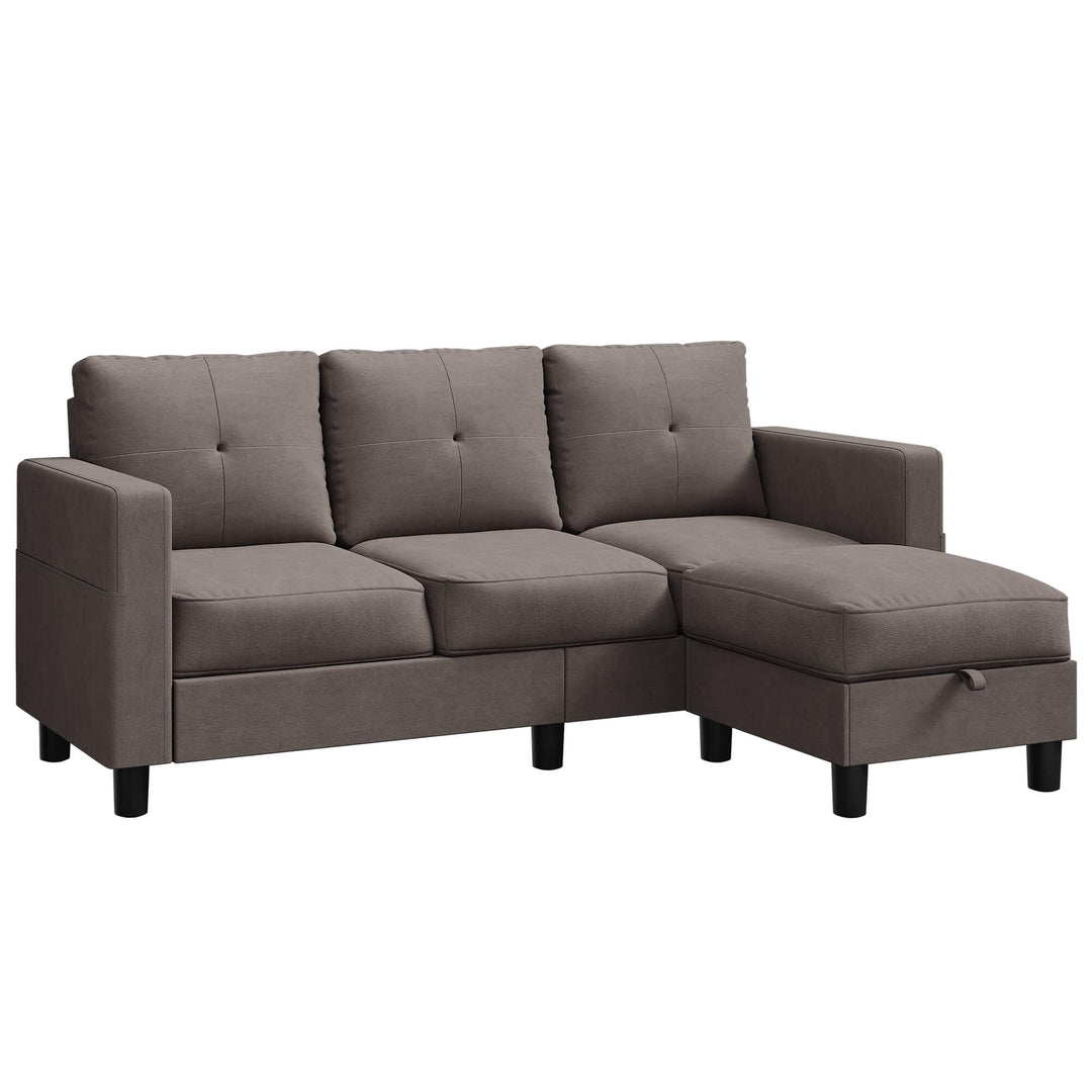 3-Seat Modern Sectional Sofa with Reversible Chaise – Contemporary Comfort for Modern Living