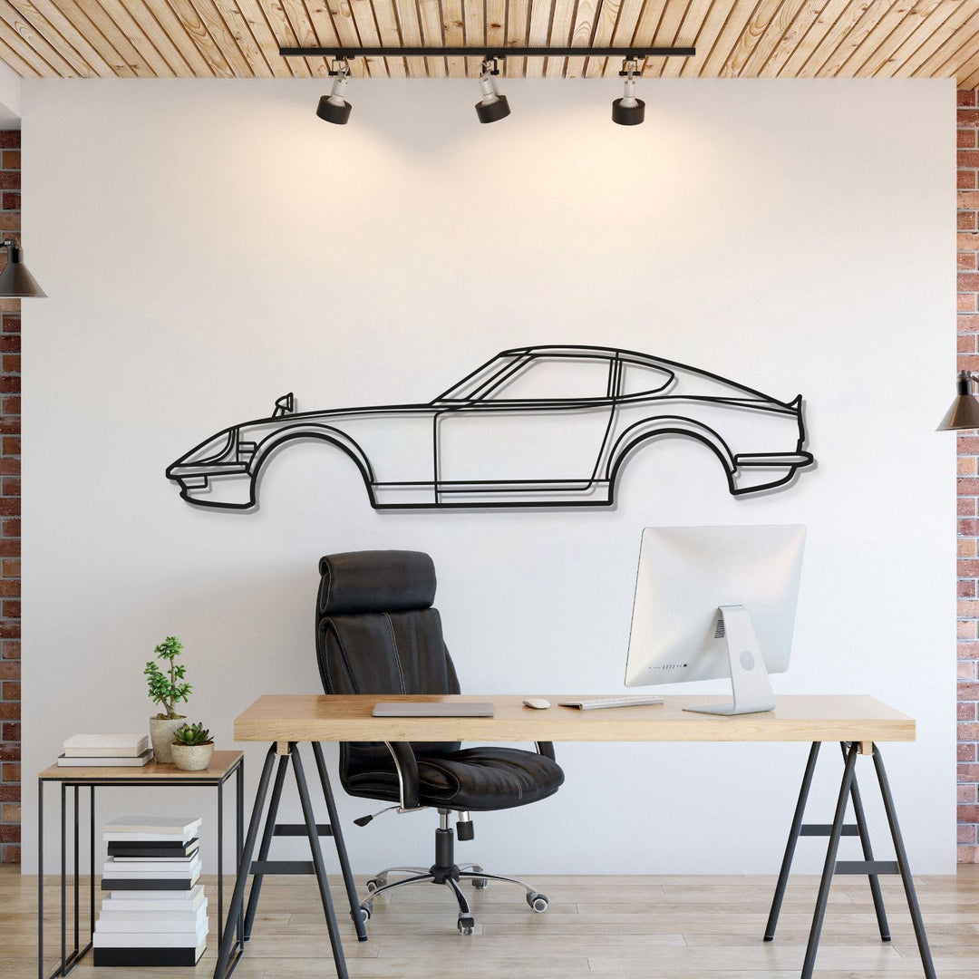 1971 Fairlady 240ZG Metal Wall Art – 3D Laser Cut Steel Car Decor