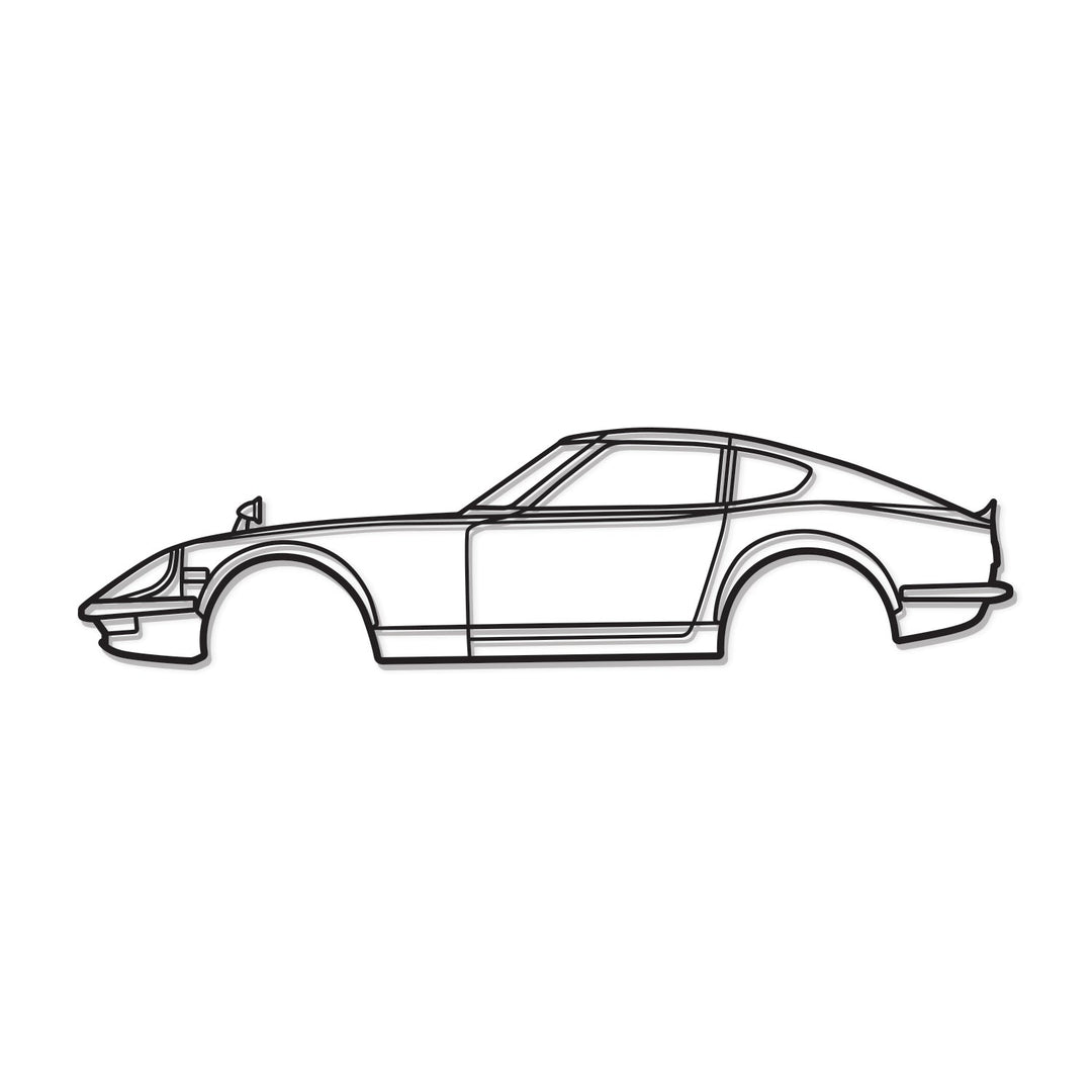 1971 Fairlady 240ZG Metal Wall Art – 3D Laser Cut Steel Car Decor