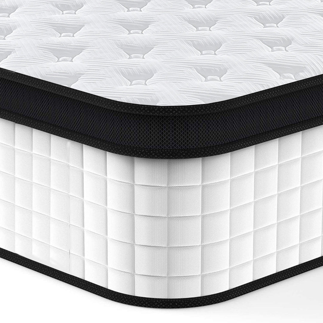 12" Queen Hybrid Mattress with Memory Foam & Pocket Springs, Cool Knit Cover