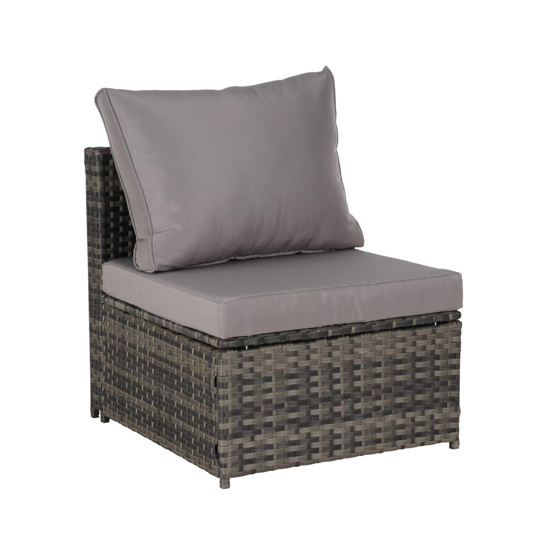 5 PCS Outdoor Wicker Daybed Set with Retractable Canopy