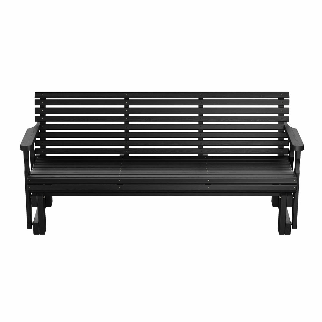 6' Heavy Duty Roll Back Porch Glider – Treated Pine by Amish Casual