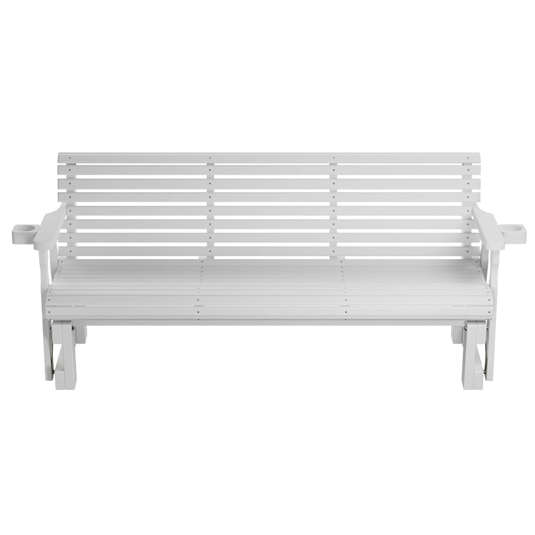 6' Heavy Duty Roll Back Porch Glider – Treated Pine by Amish Casual