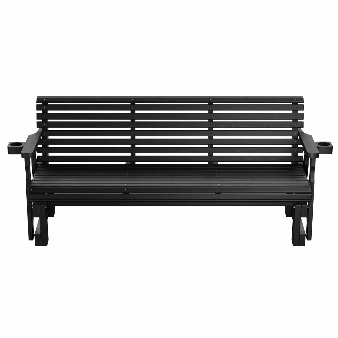 6' Heavy Duty Roll Back Porch Glider – Treated Pine by Amish Casual