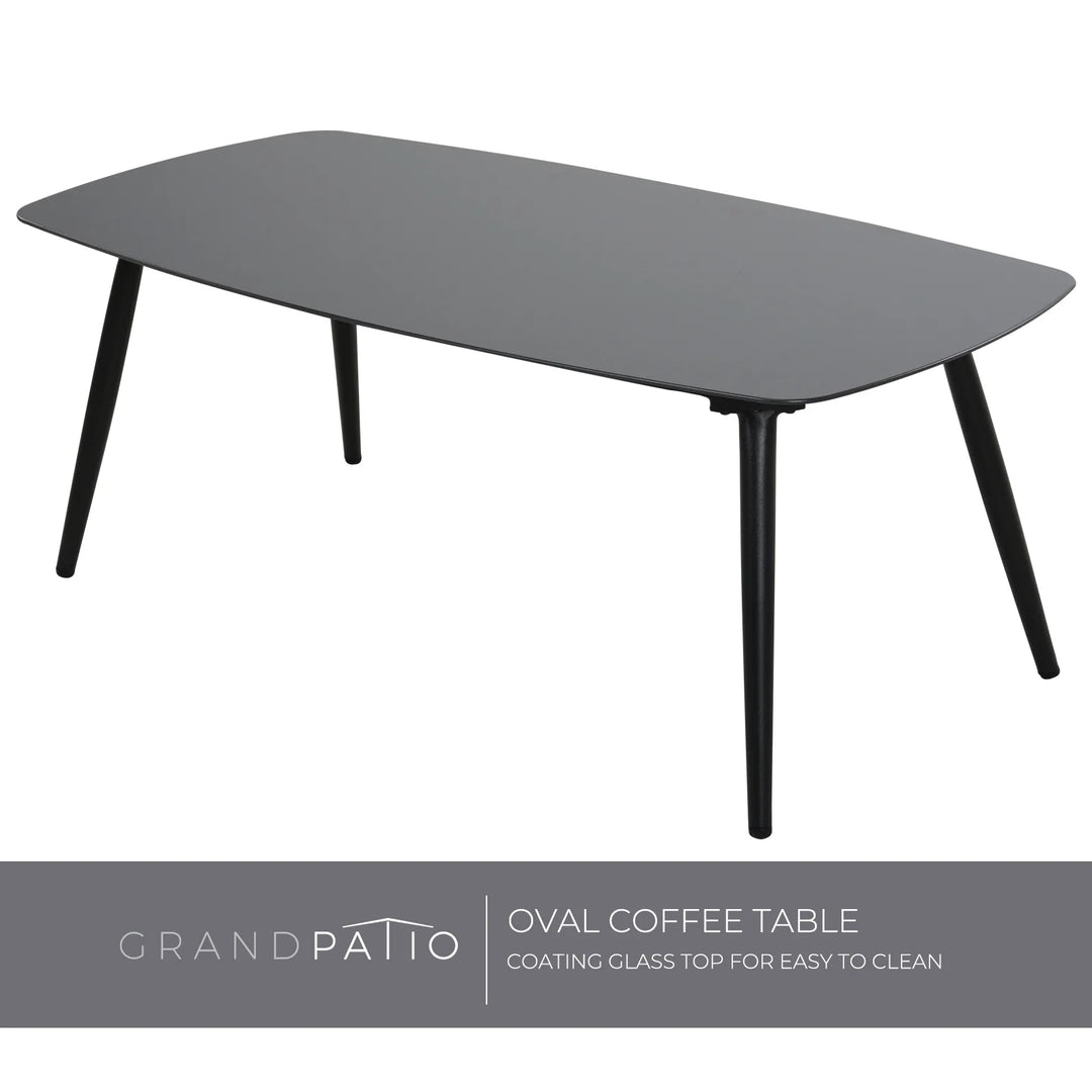 Aksel Set of 4 All-Weather Wicker Outdoor Lounge Chairs – Mid-Century Modern Patio Seating in Vintage Brown