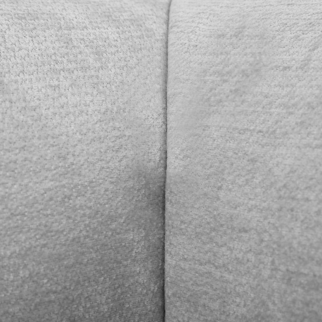 122" Gray L-Shaped Sectional Sofa with Chaise, Fully Assembled