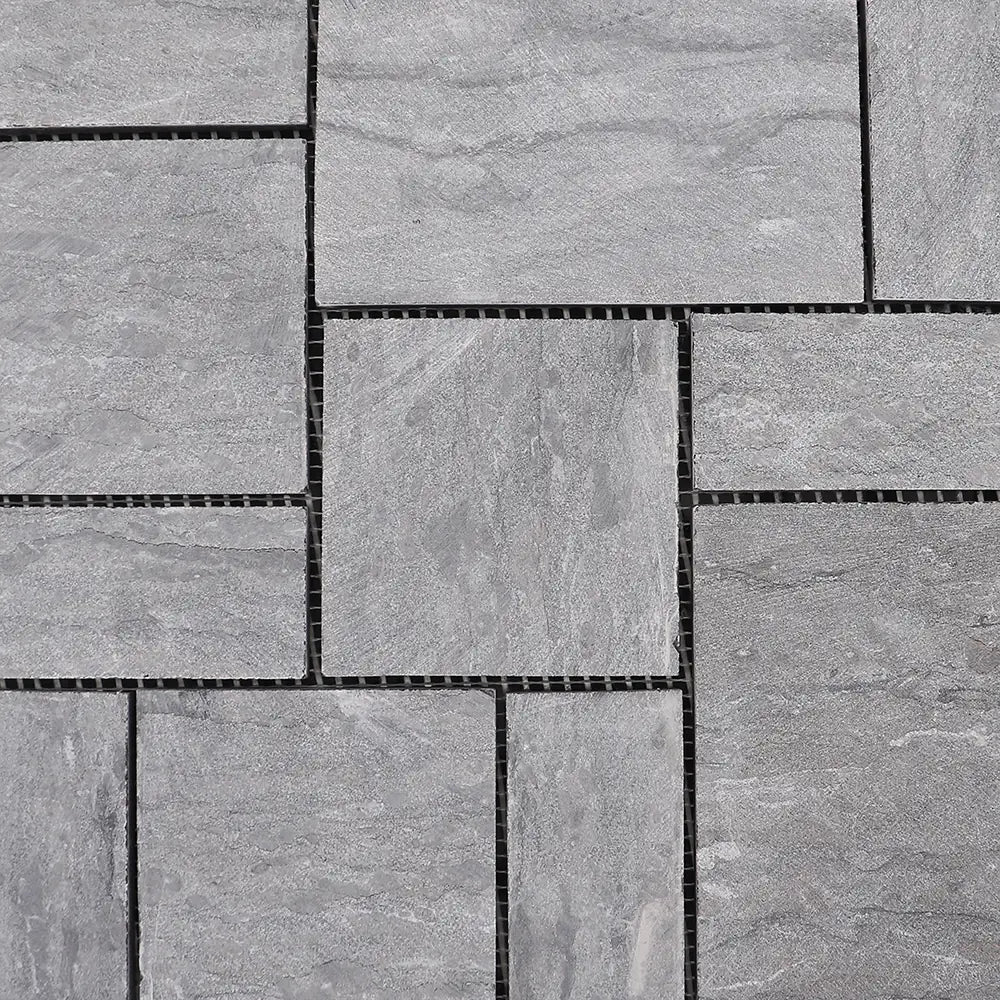 Gray Slate Stone Deck Tiles - Interlocking Flooring Tiles