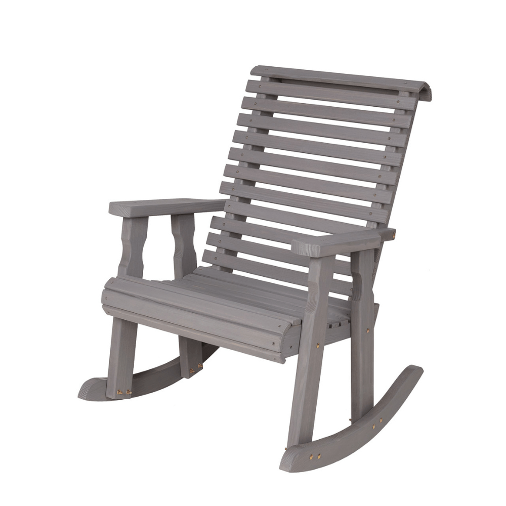 Roll Back Outdoor Rocking Chair – Heavy Duty Pine by Amish Casual