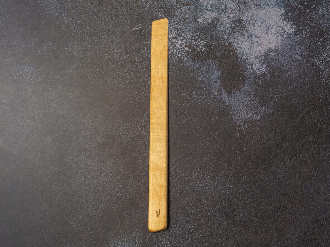 13" Wooden Spurtle, Handcrafted Hardwood Kitchen Tool