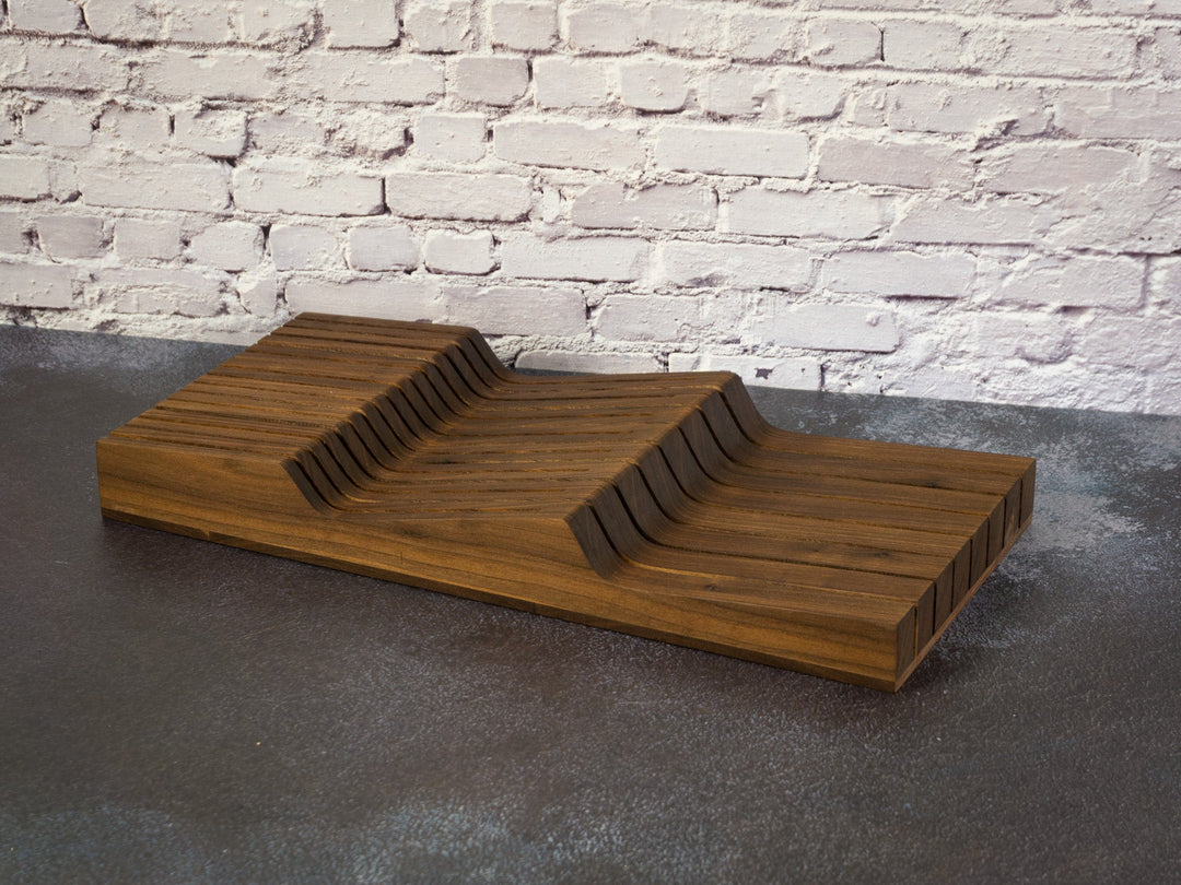 16.75" In-Drawer Knife Block, Cherry or Walnut