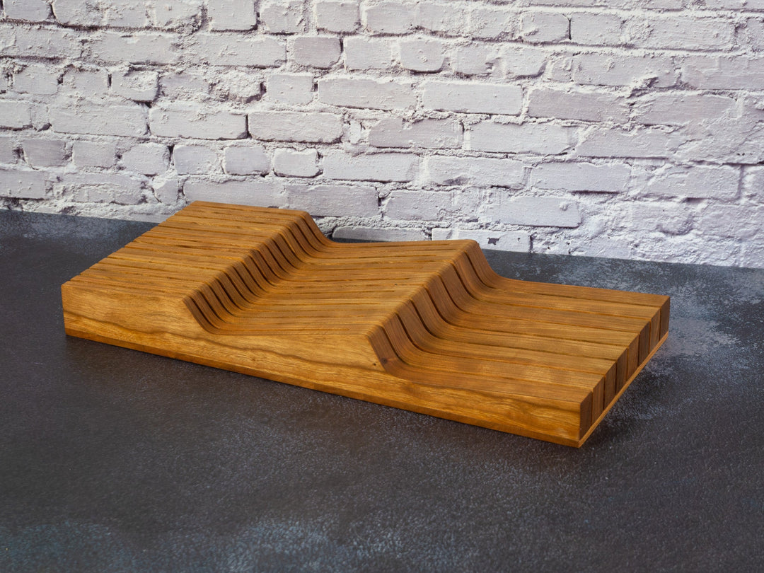 16.75" In-Drawer Knife Block, Cherry or Walnut