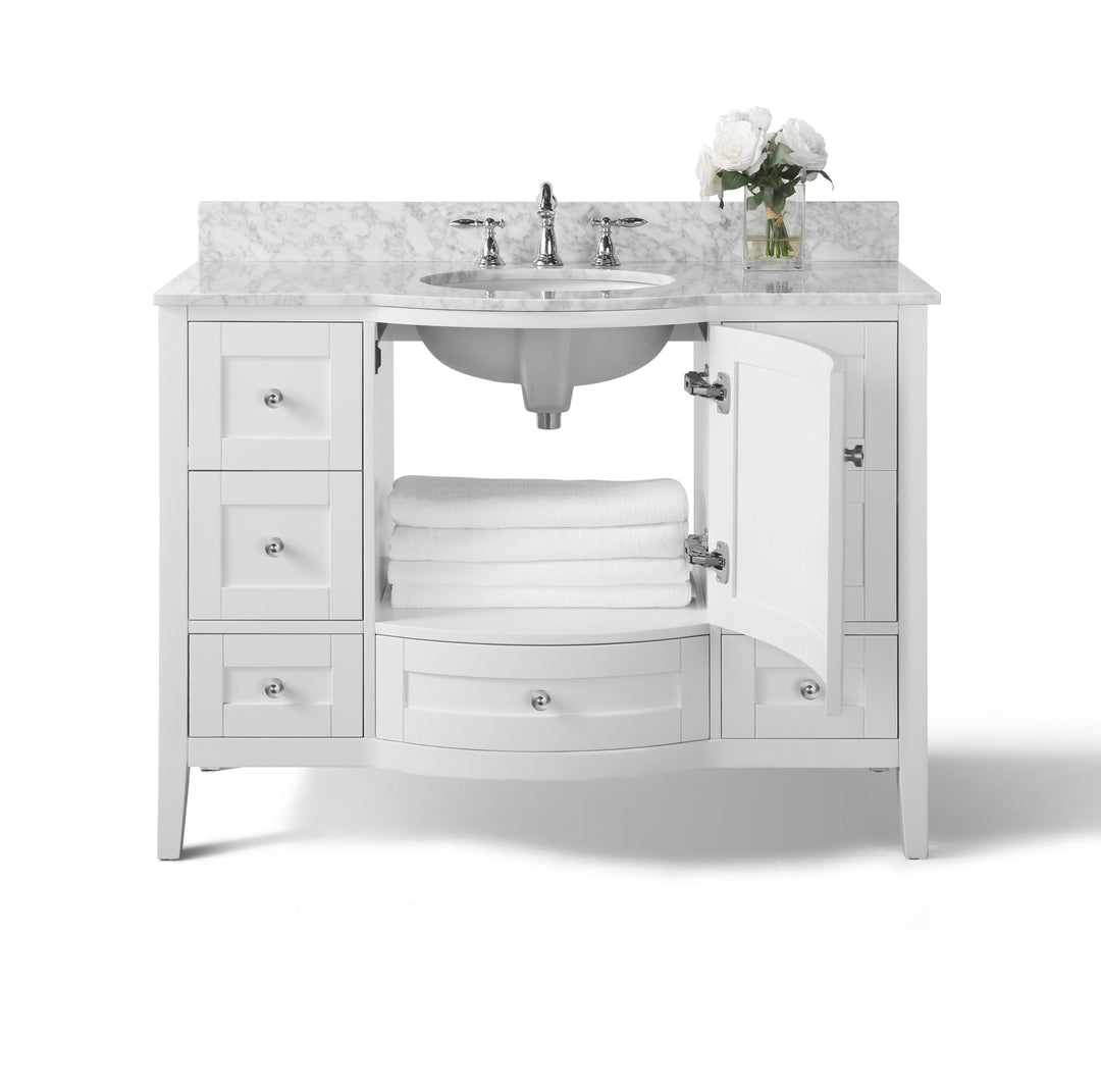 Lauren 42" & 48" Bathroom Vanity Set - Solid Wood & Marble Top