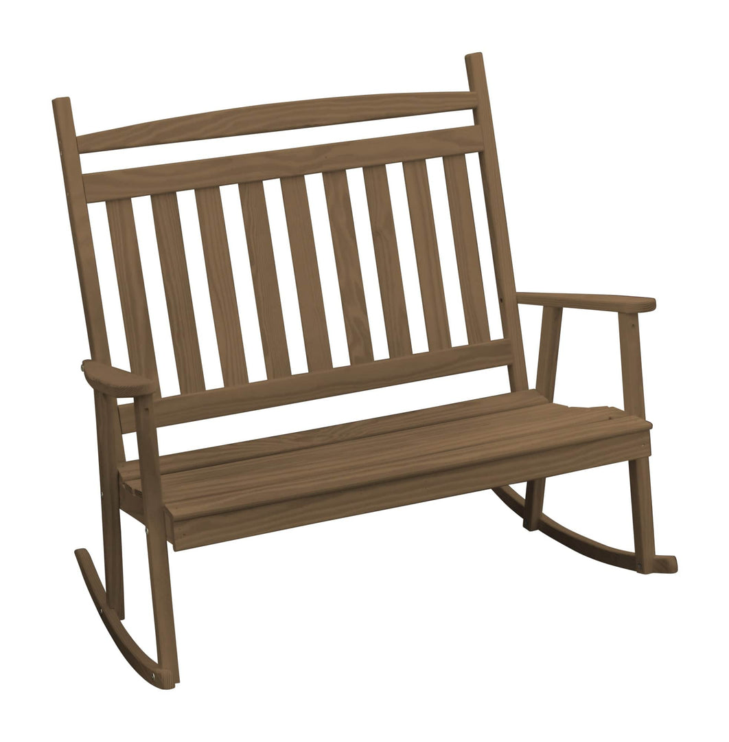 Classic Double Porch Rocker – Yellow Pine by Keystone Amish Co.