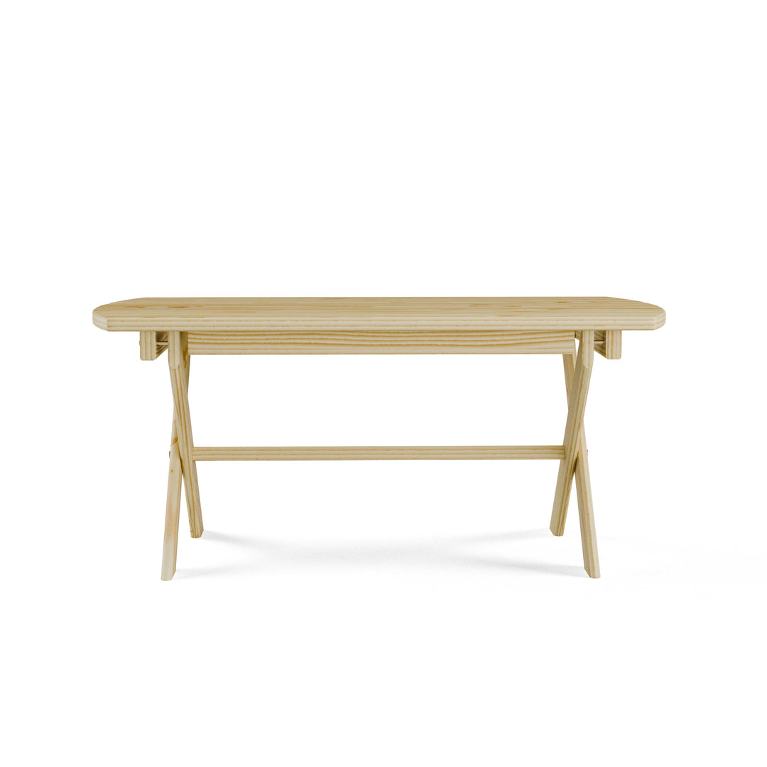 Folding Oval Coffee Table – Keystone Amish Co., Solid Yellow Pine