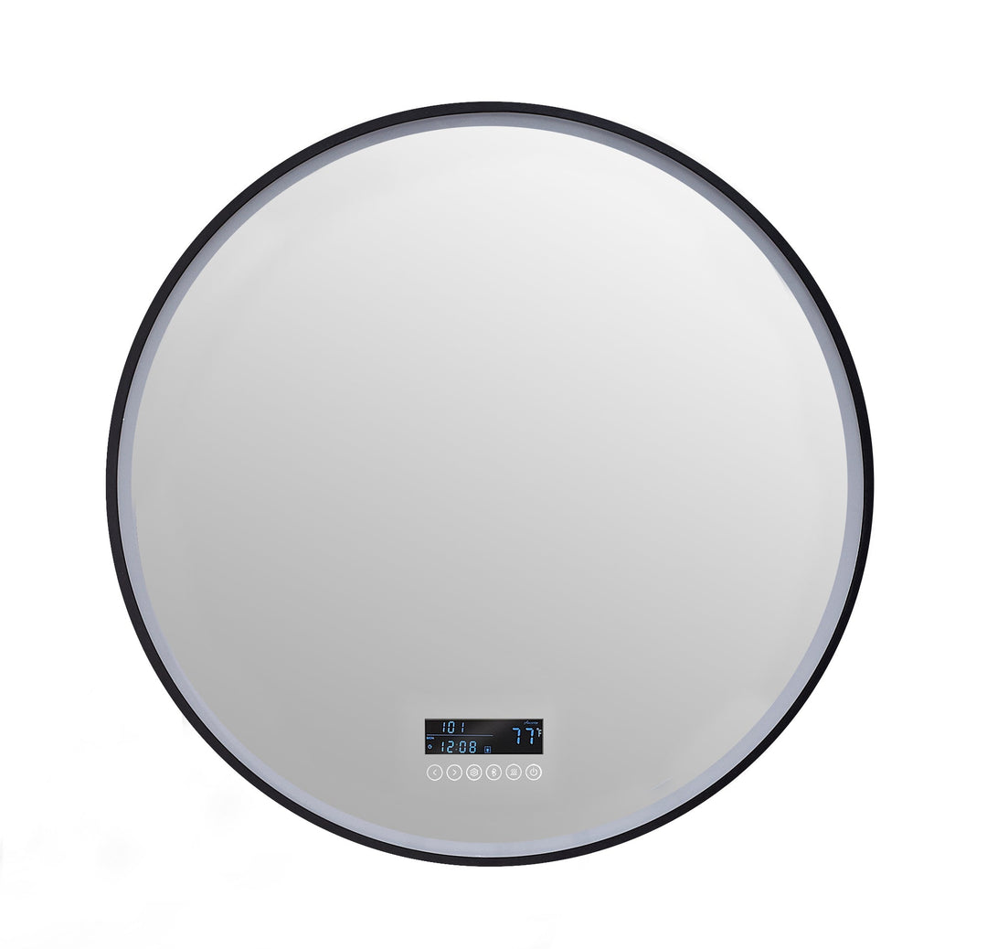 Cirque Round LED Mirror 24" & 30" with Defogger, Dimmer & Bluetooth