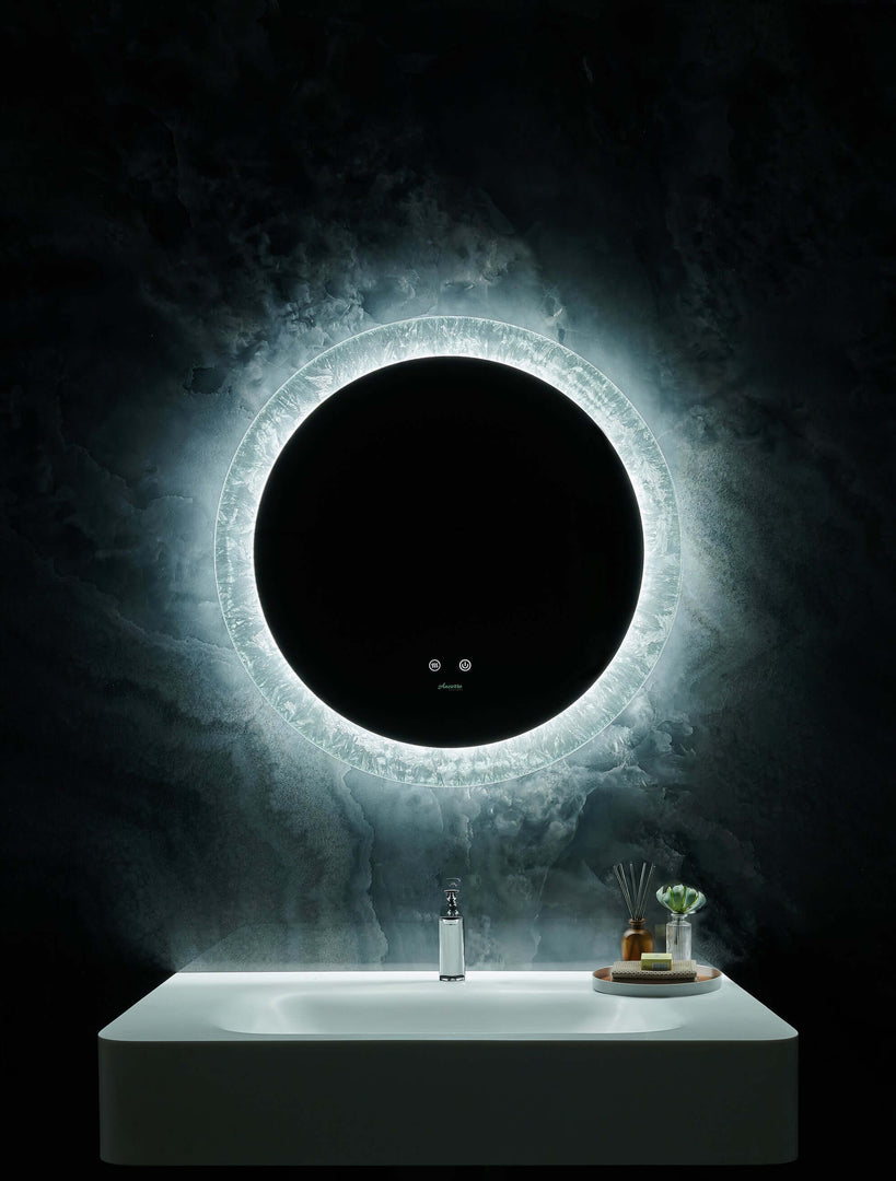 Frysta Round LED Mirror 24" & 30" with Dimmer & Defogger